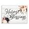 Stupell Industries Harvest Blessings Phrase Pink Peony Floral Arrangements Wall Plaque